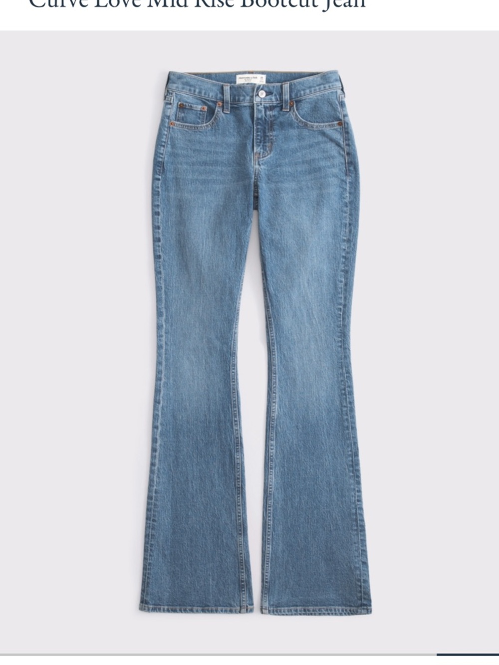 Abercrombie Curve Love Bootcut Jeans